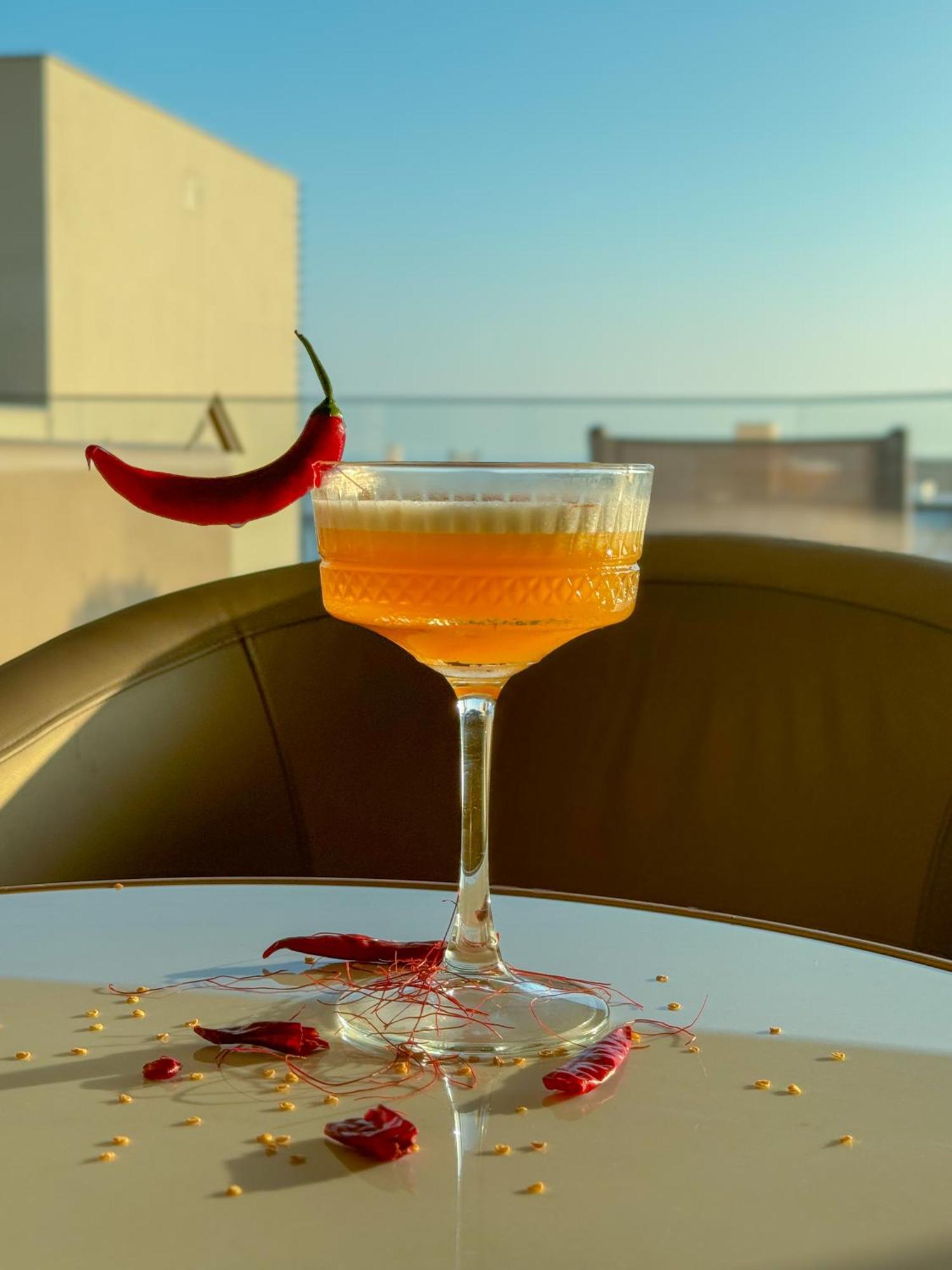 Amarande (Adults Only) Agia Napa Exterior foto A chili pepper garnish